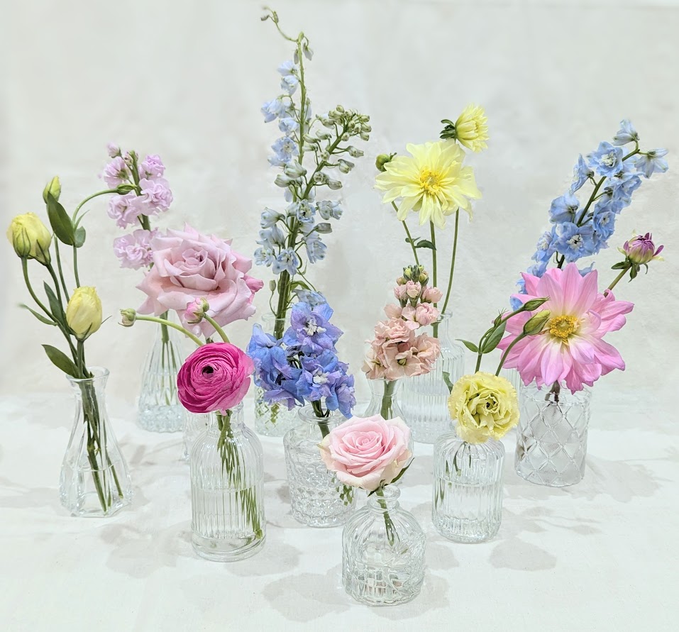 Mixed clear vintage bottles set/12 - Image 2